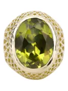 Vintage Jewlery  Žlutý peridot 14k žluté zlato vrc089y